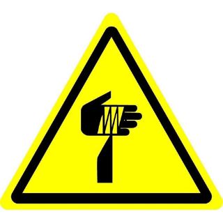 Picture of International Warning Sharp Elements Symbol