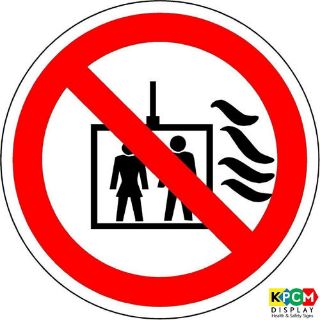 Picture of International Do Not Use Lift In The Event Of Fire Symbol 