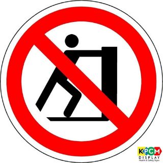 Picture of International No Pushing Symbol