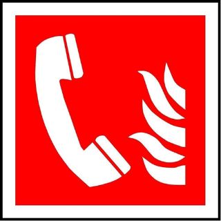 Picture of International Fire Emergency Telephone Symbol