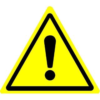 Picture of International Hazard Warning Symbol 