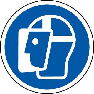 Picture of International Face Shield Required Symbol