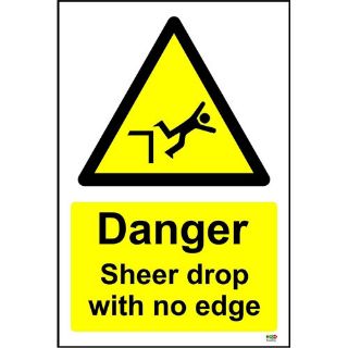 Picture of Danger Sheer Drop With No Edge Safety Sign