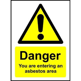 Picture of Danger You Are Entering An Asbestos Area Safety Sign