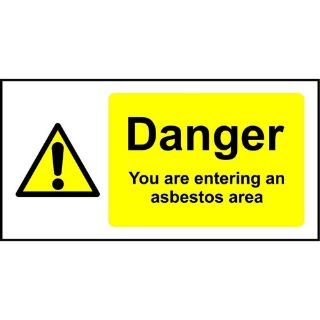 Picture of Danger You Are Entering An Asbestos Area Safety Sign