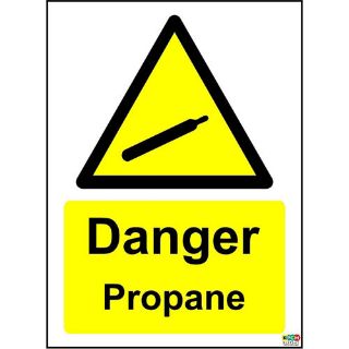 Picture of Danger Propane Cylinder Safety Sign