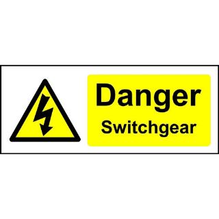 Picture of Danger Switchgear Safety Sign