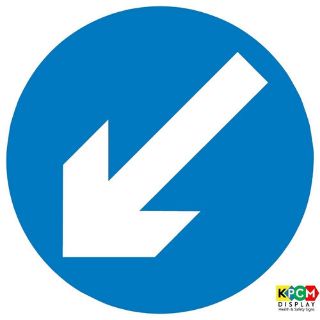 Picture of Keep Left - Dot Road Traffic Sign 