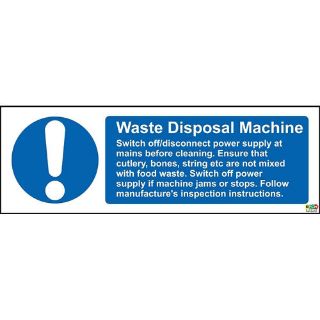 Picture of Waste Disposal Machine Safety Sign
