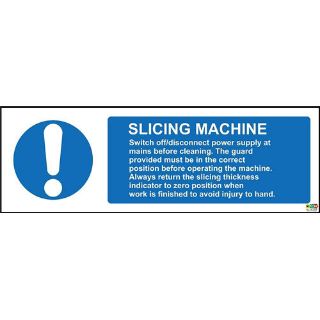 Picture of Slicing Machine Safety Sign