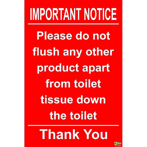 KPCM | Please Do Not Flush Any Other Product Apart From Toilet Tissue ...