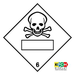 Picture of Dangerous Substance Labels Toxic 6 Blank Safety Sign