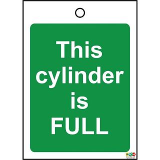 Picture of Dangerous Substance Labels This Cylinder Is Full Safety Sign