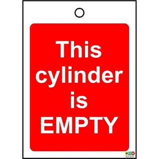 Picture of Dangerous Substance Labels This Cylinder Is Empty Safety Sign