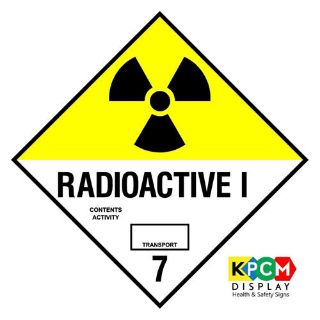 Picture of Dangerous Substance Labels Radioactive 1 Safety Sign