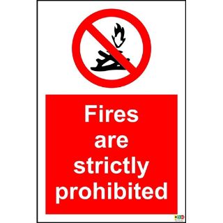 Picture of Fires Are Prohibited Sign 