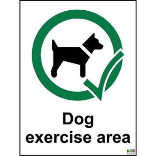 Picture of Dog Exercise Area Sign