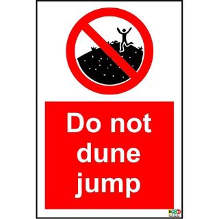 Picture of Do Not Dune Jump Sign 