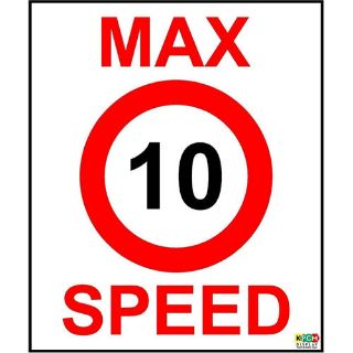 Picture of Max Speed 10 Mph Safety Sign