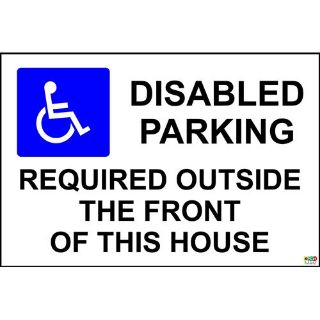 Picture of Disabled Parking Required Outside The Front Of This House