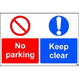 Picture of Keep Clear No Parking Sign