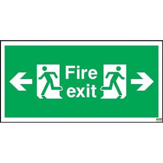Picture of Fire Exit Arrow Left & Right Sign