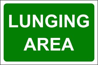 Picture of Horse Safety Signs - Lunging Area Sign
