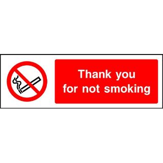 Picture of "Thank You For Not Smoking" Sign 