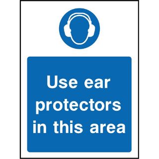 Picture of "Use Ear Protectors In This Area" Sign 