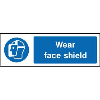Picture of "Wear Face Shield" Sign 