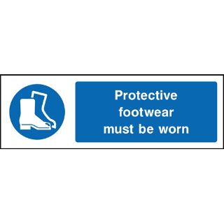 Picture of "Protective Footwear Must Be Worn" Sign