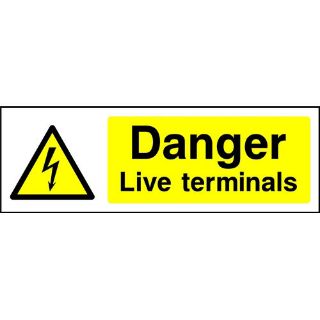 Picture of "Danger Live Terminals" Sign 