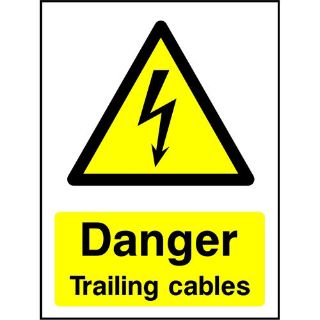 Picture of "Danger Trailing Cables" Sign 