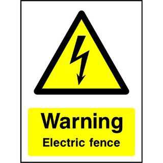 Picture of "Warning Electrical Fence" Sign 