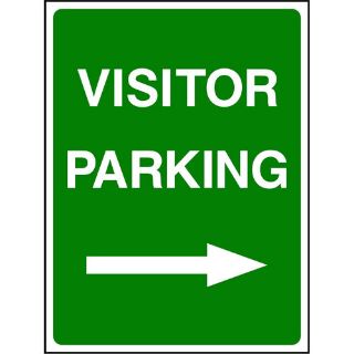 Picture of "Visitor Parking Right Arrow " Sign 