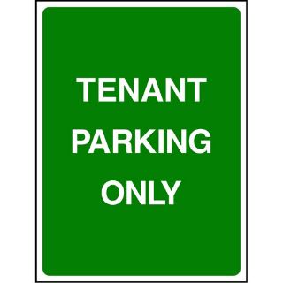 Picture of "Tenant Parking Only" Sign 