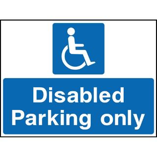 Picture of "Disabled Parking Only" Sign 