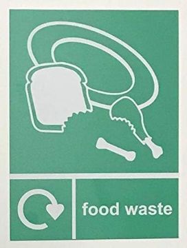 Picture of Recycling bin Sticker Food Waste - Self Adhesive Label