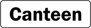 Picture of Canteen Sign (L) - Self Adhesive Sticker (150mm x 50mm)